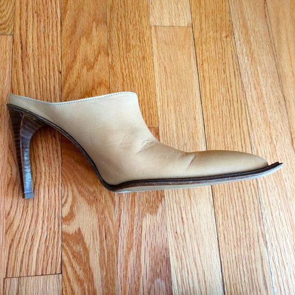 Miz Mooz Cream Tan Heels - Picture 4 of 15
